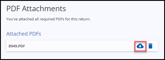 PDF attached - cloud icon